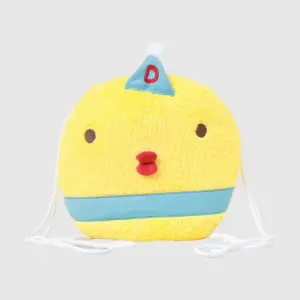 EPICO's Whoopie Whippy Character Plush Polyester Blanket in Plush Polyester Drawstring Backpack / Sack Backpack / String Pack, Yellow