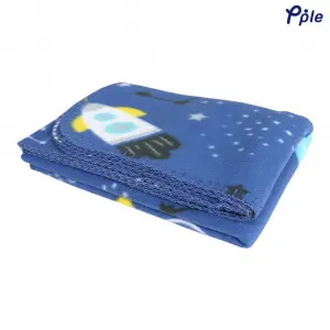 Fun Space Printed Fleece Baby Blanket