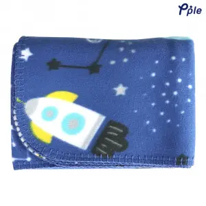 Fun Space Printed Fleece Baby Blanket