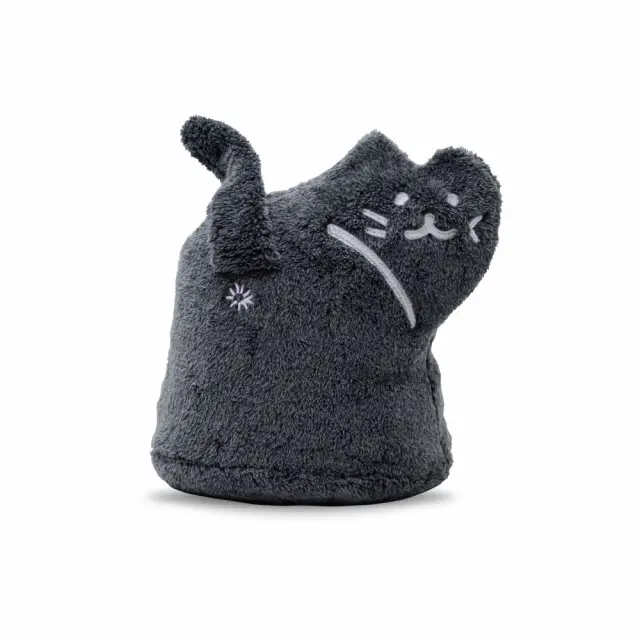 Gray Cat Cushion Blanket