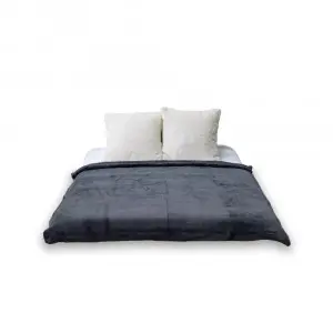 Gray Cat Cushion Blanket