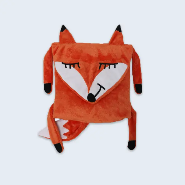 Jumbo Fox Cushion Blanket