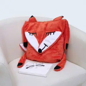 Jumbo Fox Cushion Blanket