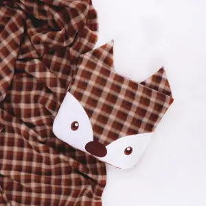 Little Scott Fox Cushion Blanket