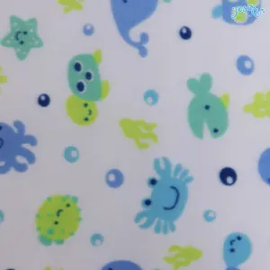 Little squid printed baby blanket