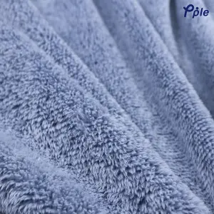 Navy Frosted Plush Throw