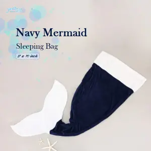 Navy Mermaid Sleeping Bag