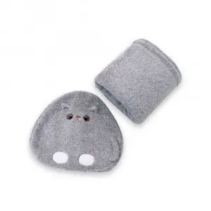 Onigiri Gray Cat Cushion Blanket