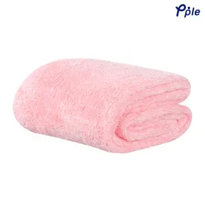 Peach Frosted Plush Blanket