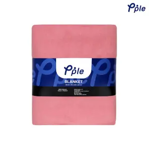 Peach Solid Fleece Blanket