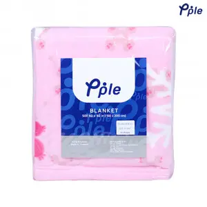 Pink Snowflake Printed Fleece Blanket