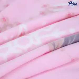 Pink Snowflake Printed Fleece Blanket