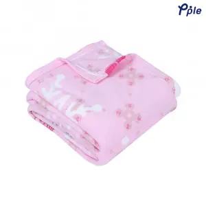 Pink Snowflake Printed Fleece Blanket