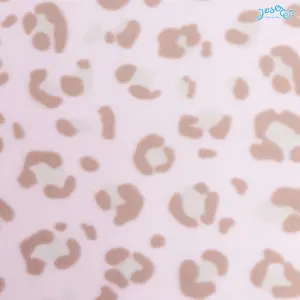 Pinky leopard printed baby blanket