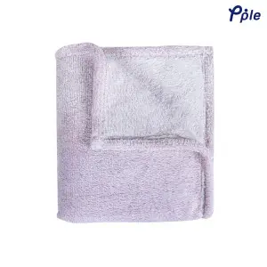 Plum Frosted Plush Throw