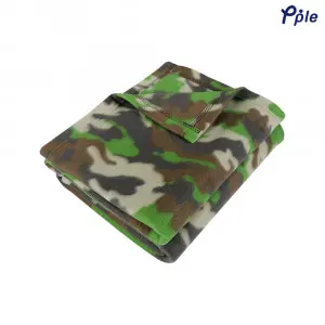 Printed Fleece Throw, Camouflage Pattern