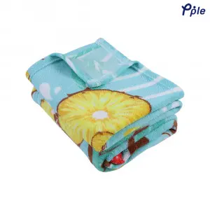 Printed Plush Blanket, Tropical Fruit