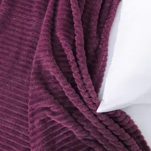 Purple Polyboa Blanket
