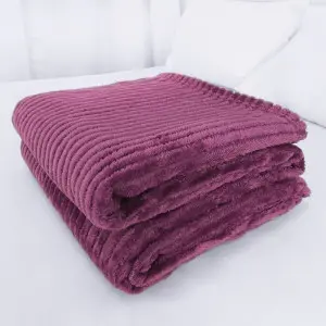 Purple Polyboa Blanket