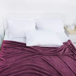 Purple Polyboa Blanket