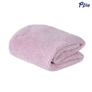 Rosewood Stripe Frosted Plush Blanket