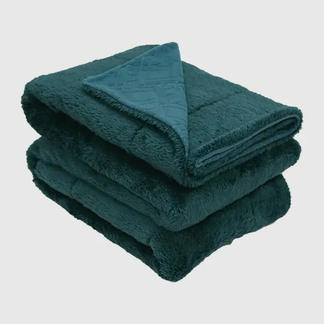 Sacramento Green Faux Fur Blanket
