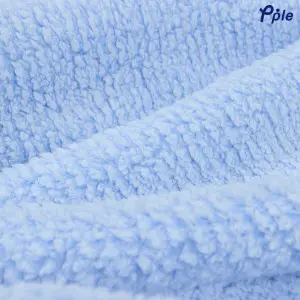 Sky Blue Candy Stripe Sherpa Throw