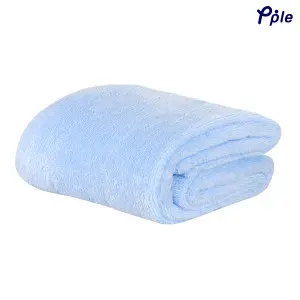 Sky Blue Frosted Plush Blanket