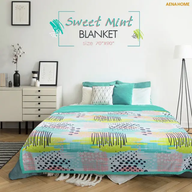 Sweet mint blanket