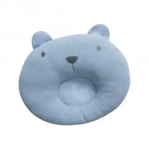 Teddy Bear Baby Pillow - Blue