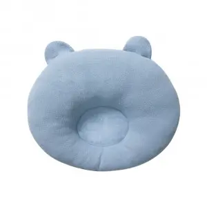 Teddy Bear Baby Pillow - Blue