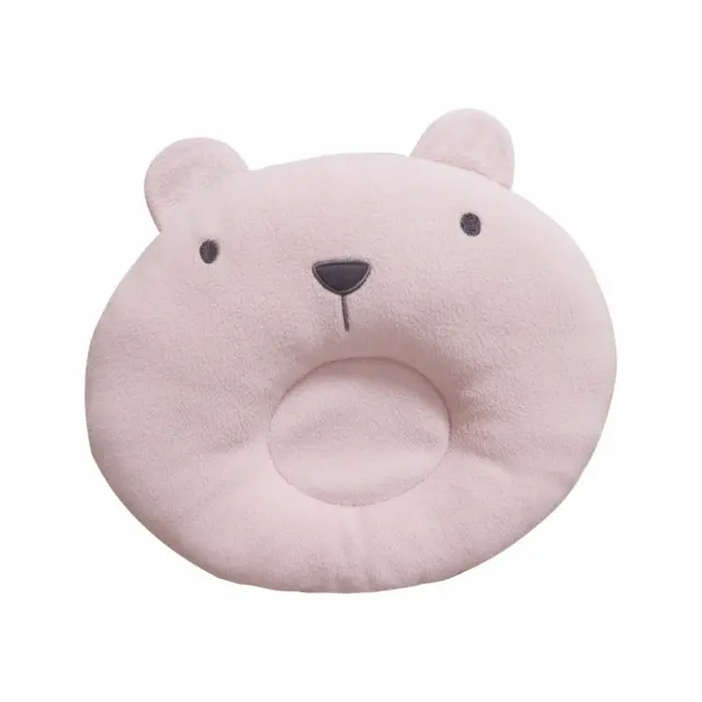 Teddy Bear Baby Pillow - Pink