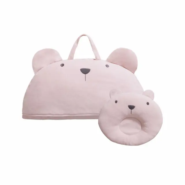Teddy Bear Nap Mat Set - Pink