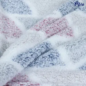 Tenderness Step Printed Soft Sherpa Throw