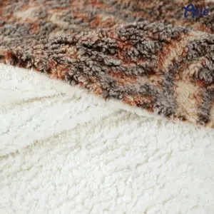 Tiger Snowfall Fluffy Sherpa Throw