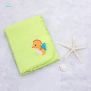 Tiny seahorse baby blanket