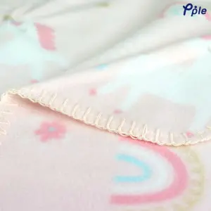 Unicorn Printed Fleece Baby Blanket