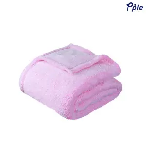 Vivid Pink Frosted Plush Blanket