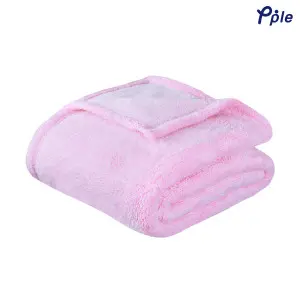 Vivid Pink Frosted Plush Throw