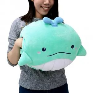 Whale Hand Warmer Cushion Blanket