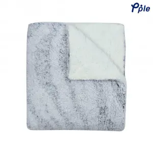 Zebra Snowfall Fluffy Sherpa Throw